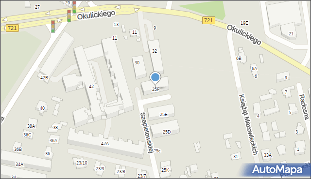 Piaseczno, Przesmyckiego, 25F, mapa Piaseczno