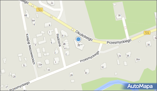 Piaseczno, Przesmyckiego, 35, mapa Piaseczno