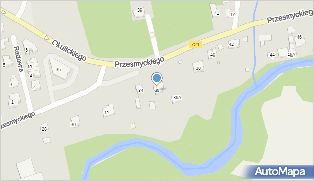 Piaseczno, Przesmyckiego, 36, mapa Piaseczno