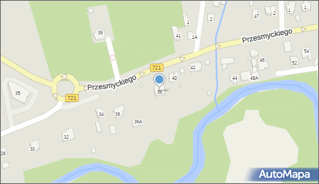 Piaseczno, Przesmyckiego, 38, mapa Piaseczno