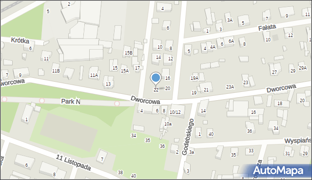 Piastów, Przerwy-Tetmajera Kazimierza, 22, mapa Piastów