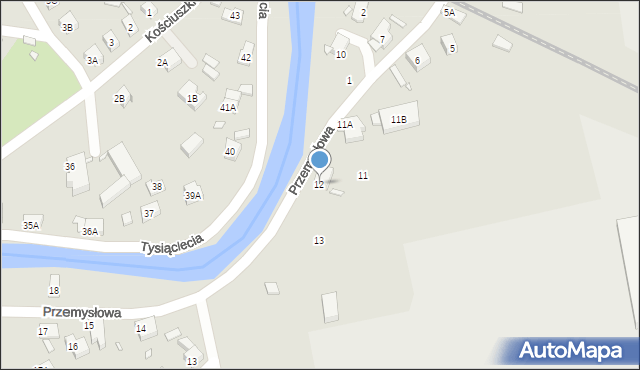 Piechowice, Przemysłowa, 12, mapa Piechowice