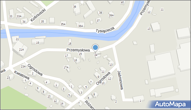 Piechowice, Przemysłowa, 14, mapa Piechowice