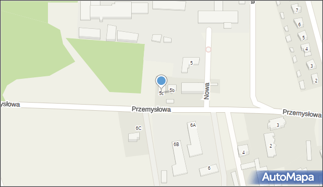 Piecki, Przemysłowa, 5c, mapa Piecki