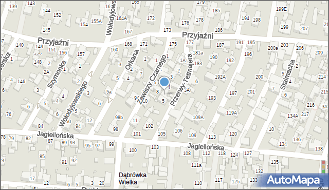 Piekary Śląskie, Przerwy-Tetmajera Kazimierza, 4A, mapa Piekary Śląskie