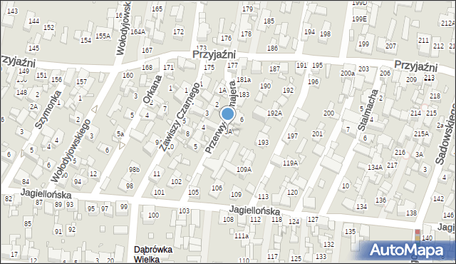 Piekary Śląskie, Przerwy-Tetmajera Kazimierza, 5A, mapa Piekary Śląskie