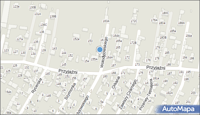 Piekary Śląskie, Przyjaźni, 162A, mapa Piekary Śląskie