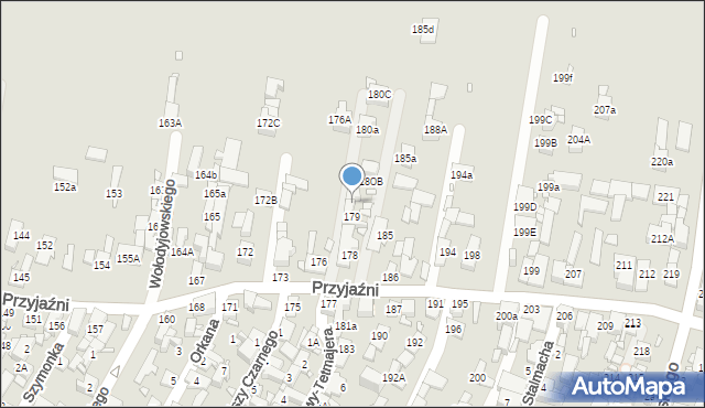 Piekary Śląskie, Przyjaźni, 180, mapa Piekary Śląskie