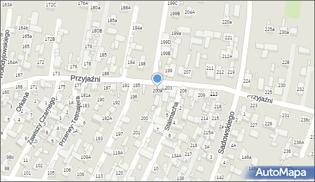 Piekary Śląskie, Przyjaźni, 200a, mapa Piekary Śląskie