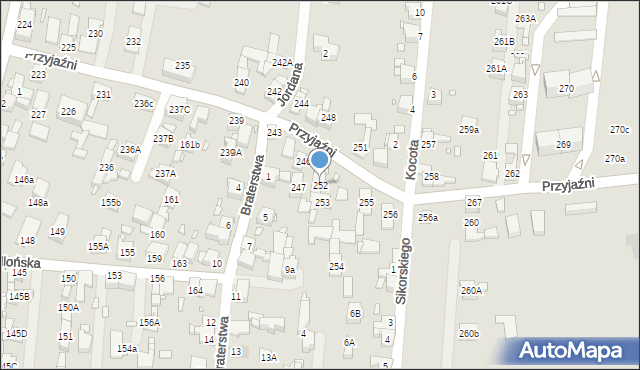 Piekary Śląskie, Przyjaźni, 252, mapa Piekary Śląskie