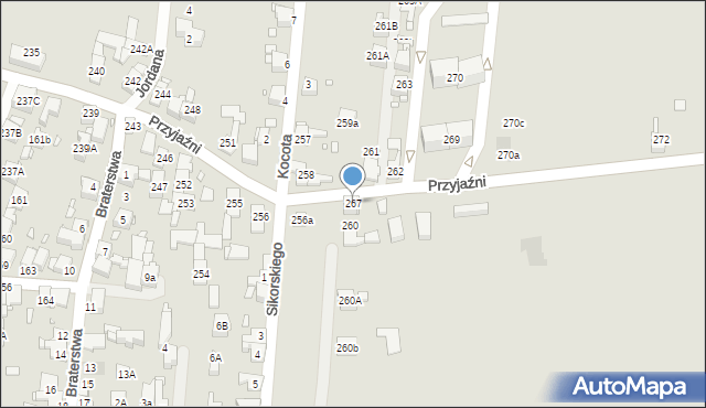 Piekary Śląskie, Przyjaźni, 267, mapa Piekary Śląskie