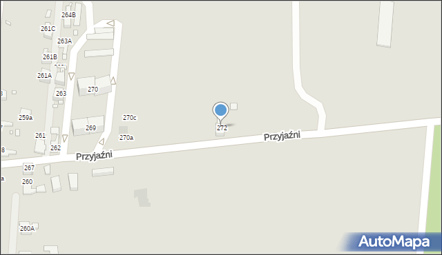 Piekary Śląskie, Przyjaźni, 272, mapa Piekary Śląskie