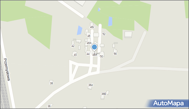 Pilawa, Przemysłowa, 48A, mapa Pilawa