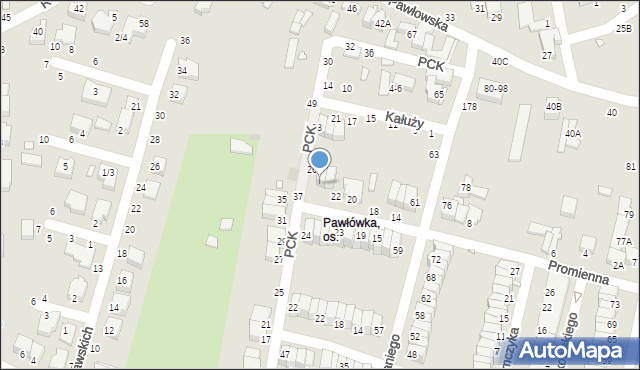 Piotrków Trybunalski, Promienna, 26, mapa Piotrków Trybunalski