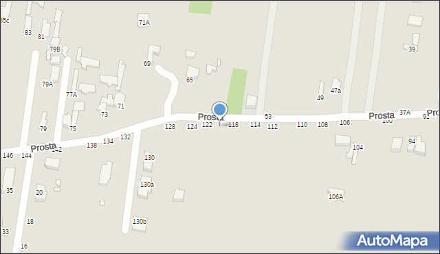 Piotrków Trybunalski, Prosta, 120, mapa Piotrków Trybunalski