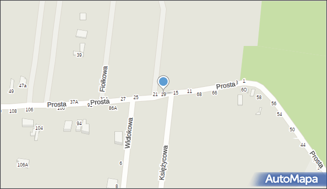 Piotrków Trybunalski, Prosta, 19, mapa Piotrków Trybunalski