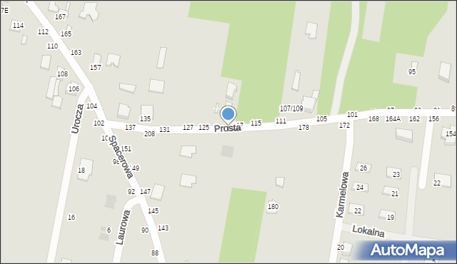 Piotrków Trybunalski, Prosta, 194, mapa Piotrków Trybunalski