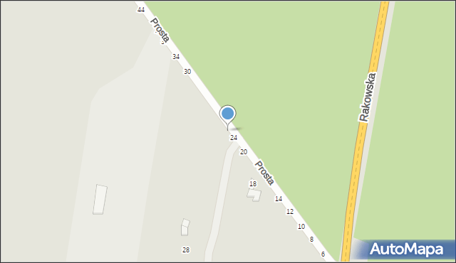 Piotrków Trybunalski, Prosta, 26, mapa Piotrków Trybunalski