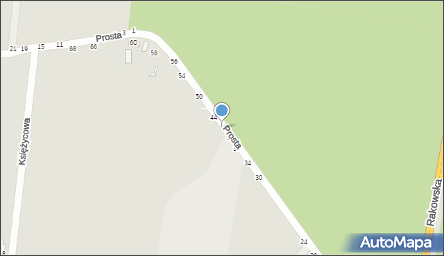 Piotrków Trybunalski, Prosta, 42, mapa Piotrków Trybunalski