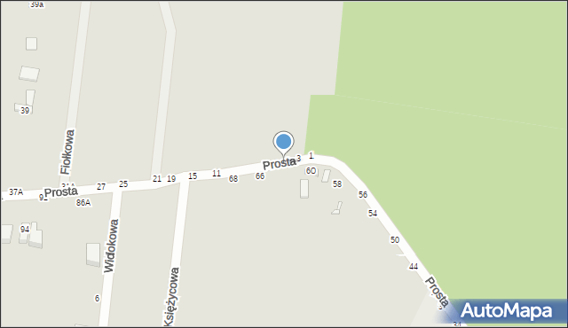 Piotrków Trybunalski, Prosta, 5, mapa Piotrków Trybunalski