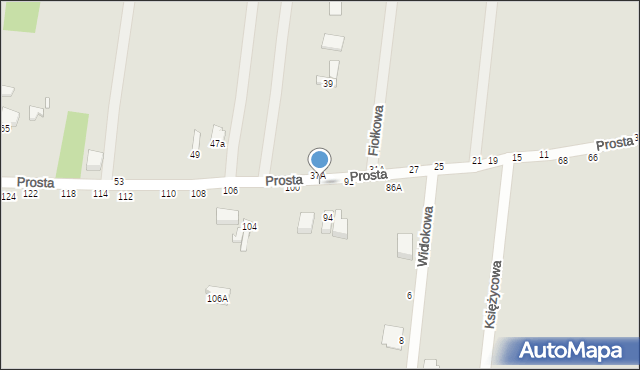 Piotrków Trybunalski, Prosta, 96, mapa Piotrków Trybunalski