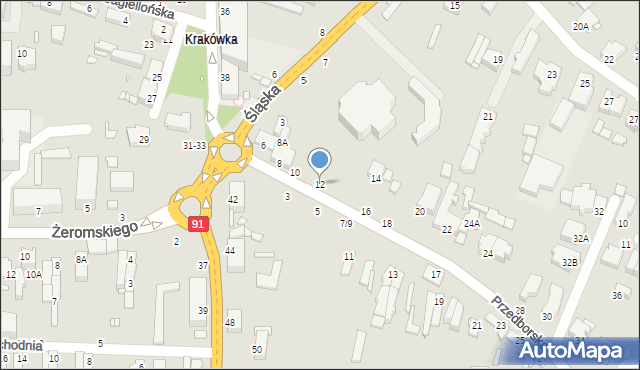 Piotrków Trybunalski, Przedborska, 12, mapa Piotrków Trybunalski