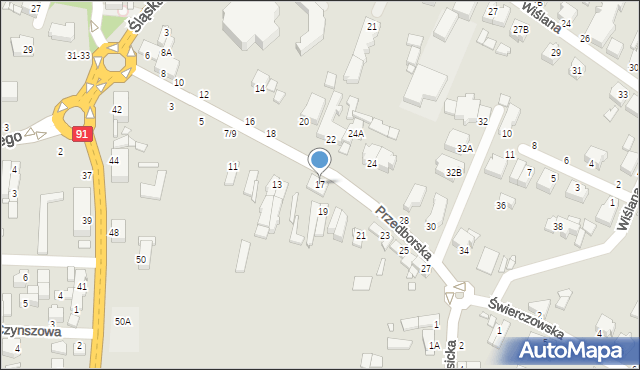 Piotrków Trybunalski, Przedborska, 17, mapa Piotrków Trybunalski