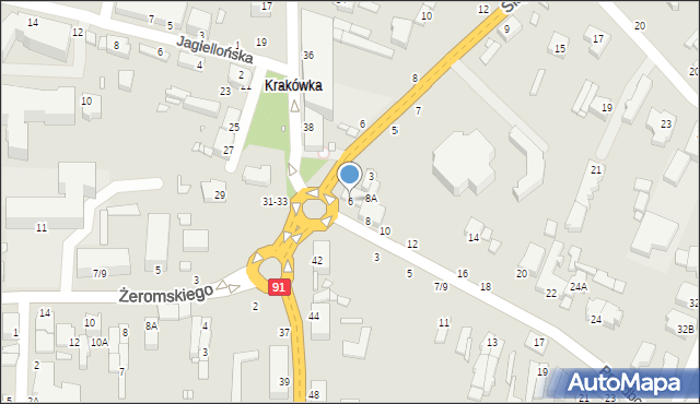 Piotrków Trybunalski, Przedborska, 6, mapa Piotrków Trybunalski