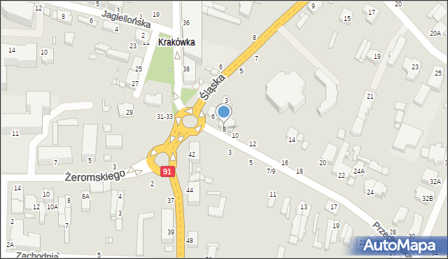 Piotrków Trybunalski, Przedborska, 8, mapa Piotrków Trybunalski