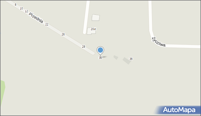 Piotrków Trybunalski, Przednia, 30, mapa Piotrków Trybunalski
