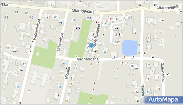 Piotrków Trybunalski, Przędzalniana, 13, mapa Piotrków Trybunalski