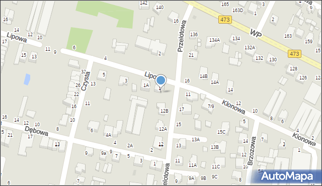 Piotrków Trybunalski, Przelotowa, 12C, mapa Piotrków Trybunalski