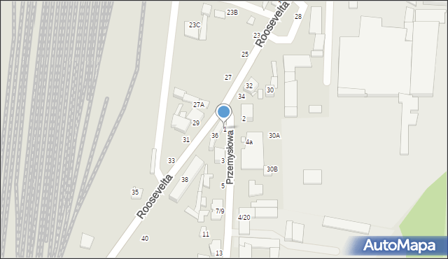 Piotrków Trybunalski, Przemysłowa, 1, mapa Piotrków Trybunalski