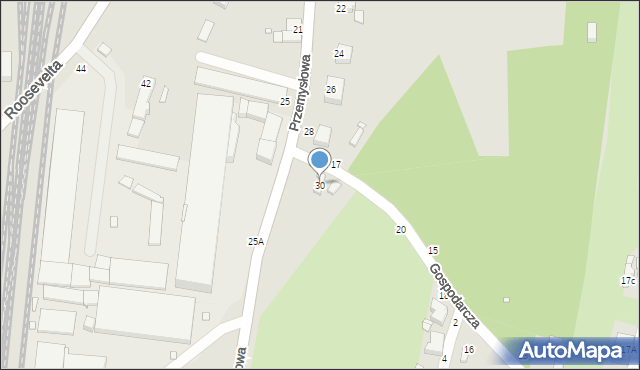 Piotrków Trybunalski, Przemysłowa, 30, mapa Piotrków Trybunalski