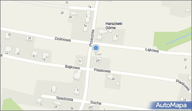 Pisarzowice, Przecznia, 10, mapa Pisarzowice