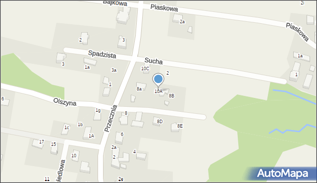 Pisarzowice, Przecznia, 10A, mapa Pisarzowice