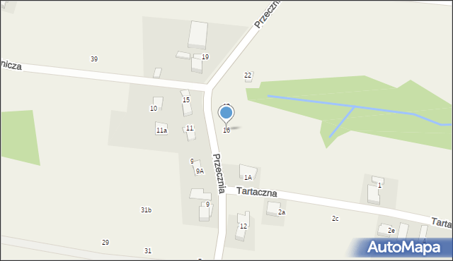 Pisarzowice, Przecznia, 16, mapa Pisarzowice