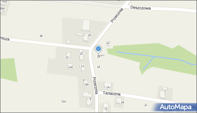 Pisarzowice, Przecznia, 18, mapa Pisarzowice