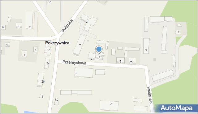 Pokrzywnica, Przemysłowa, 3, mapa Pokrzywnica