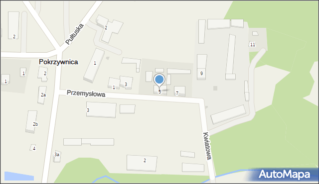 Pokrzywnica, Przemysłowa, 5, mapa Pokrzywnica