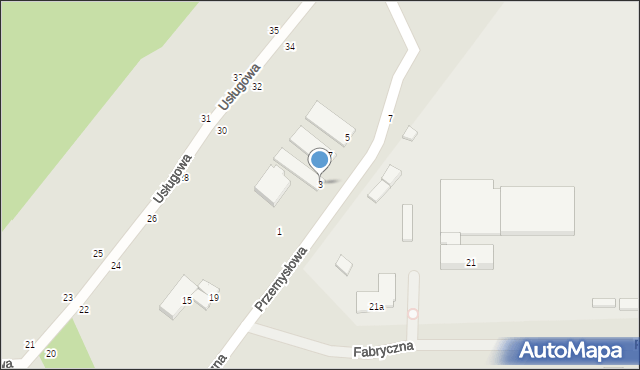 Police, Przemysłowa, 3, mapa Police