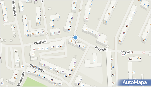 Police, Przyjaźni, 7, mapa Police