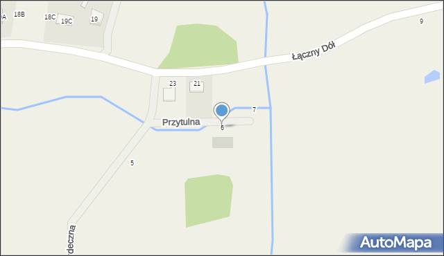 Pomieczyno, Przytulna, 6, mapa Pomieczyno