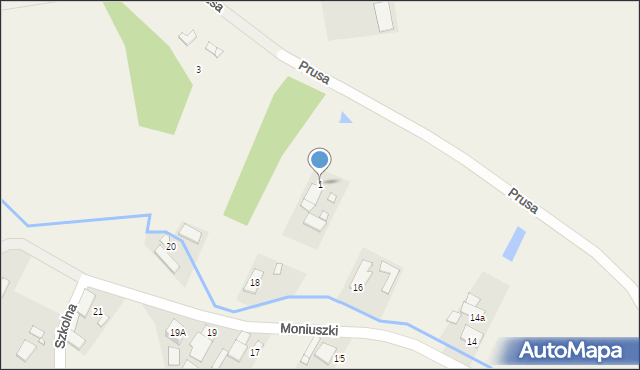 Popielów, Prusa, 1, mapa Popielów