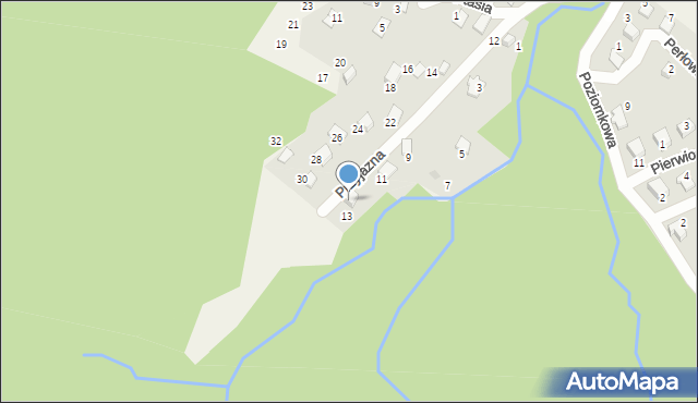 Porąbka, Przyjazna, 15, mapa Porąbka