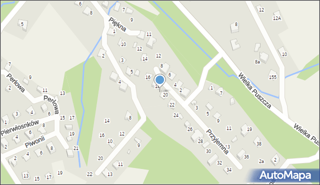 Porąbka, Przyjemna, 20, mapa Porąbka