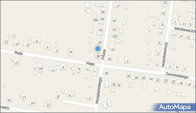 Posada, Prusa, 34, mapa Posada