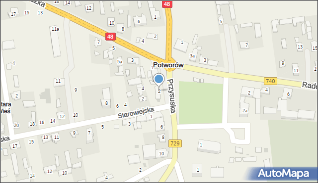 Potworów, Przysuska, 2, mapa Potworów