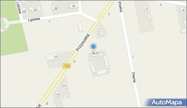 Potworów, Przysuska, 7a, mapa Potworów