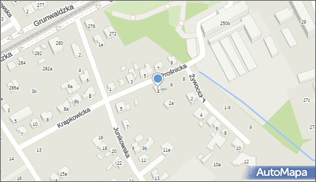 Poznań, Prośnicka, 4, mapa Poznania